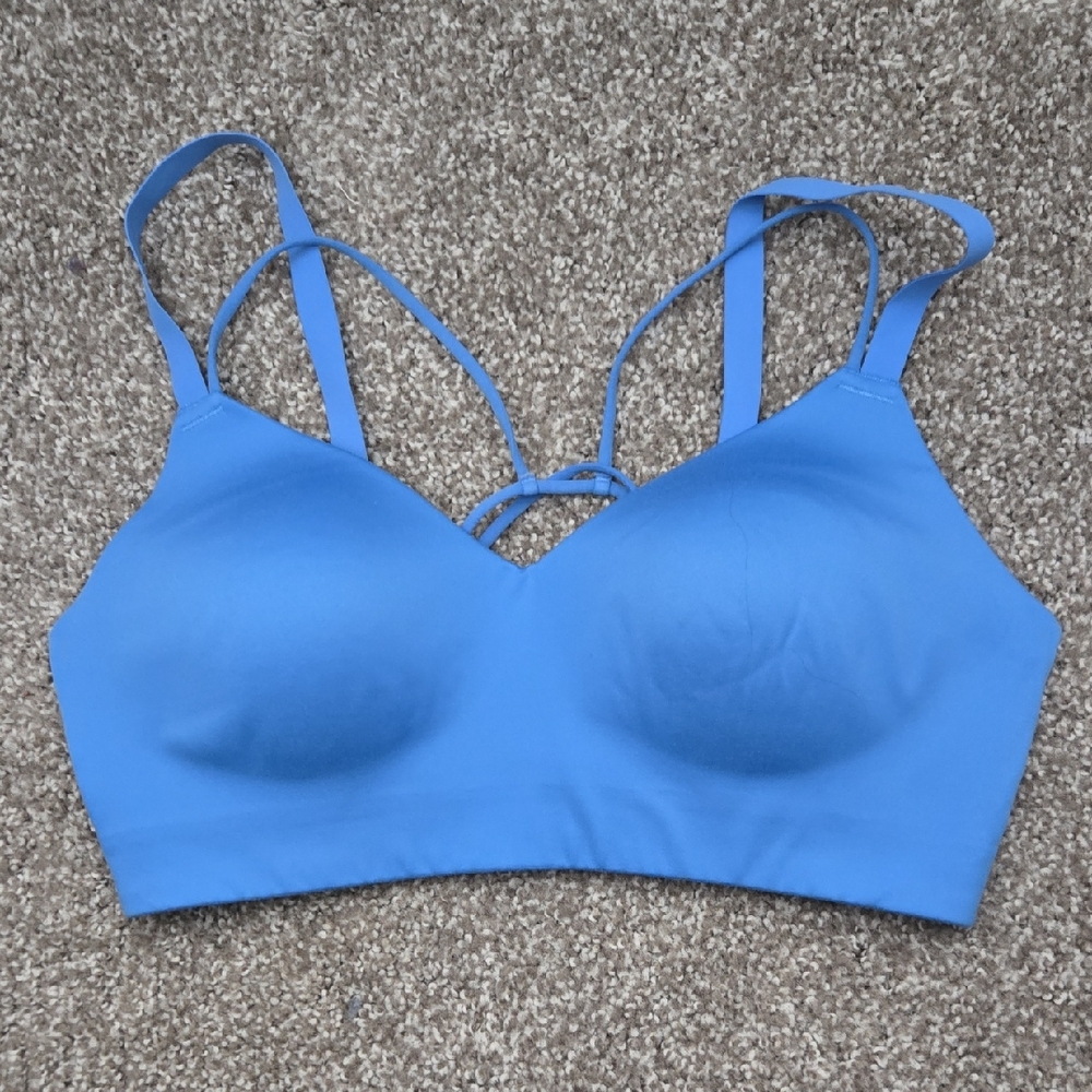 Gymshark Blue Strappy Sports Bra